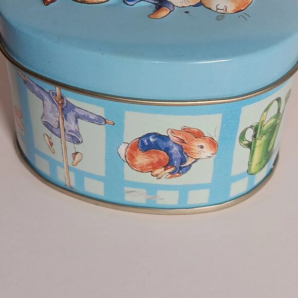 Lot of 2 Vintage Rabbit Frederick Warne & Co Tin Gift Box EMPTY Easter Bunny Lid - Picture 13 of 16